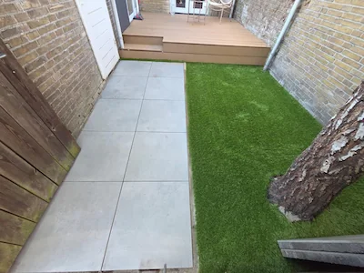 Afgeronde tuinoplevering met beplanting door TT Hovenierswerken – Baarn